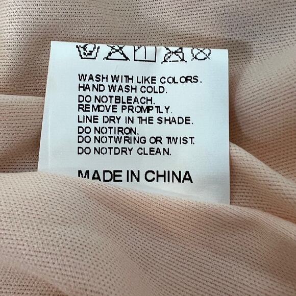 Chic Me Womens Sequined Maxi Dress Large Pink Rose Gold Sexy Slit Sleeveless - Picture 7 of 7